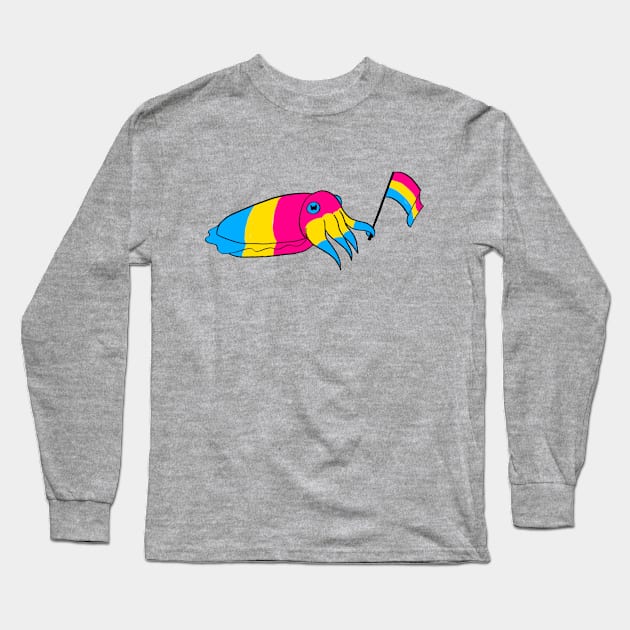 Cuttlefish Pride - Pansexual Variant Long Sleeve T-Shirt by Maeve Keleher